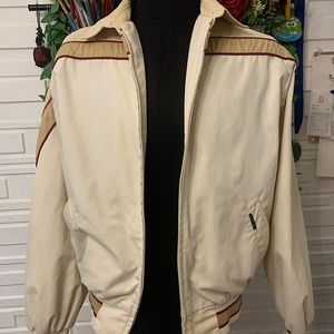 Cream and Red Retro Windbreaker by Pacific Trail
